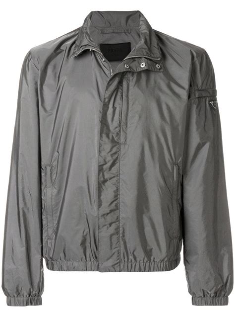 prada grey windbreaker|Prada windbreaker jacket men's.